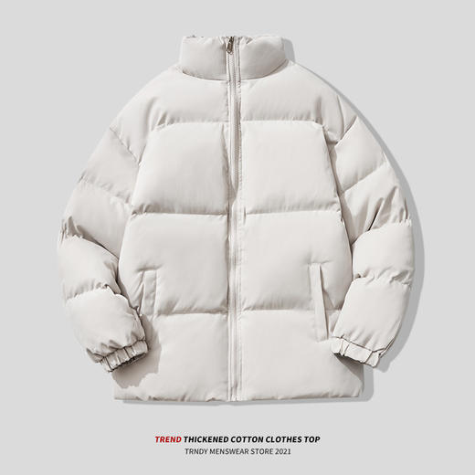 黛唯梵丨【看着都暖起来了】高品质棉服，男女韩版潮流冬季立领防寒纯色棉衣 商品图1