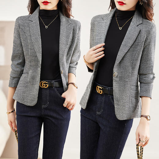 西装外套秋季新款气质修身显瘦小个子休闲西服上衣HR-WG98269 商品图2