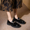 西村名物2021秋冬新款厚底乐福鞋金属饰扣jk小皮鞋百搭英伦风单鞋女T22AM16771 商品缩略图0