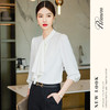 罗蒙春秋女装长袖衬衫女士时尚设计感商务通勤白领职场OL气质衬衣女 商品缩略图8