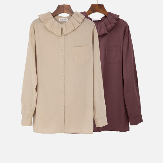 荷叶领边衬衫 商品图2