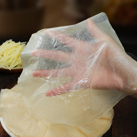 榆林镇风味筋饼春饼早餐薄饼纯手工皮东北特产卷饼烤鸭饼360g*4袋 商品图4