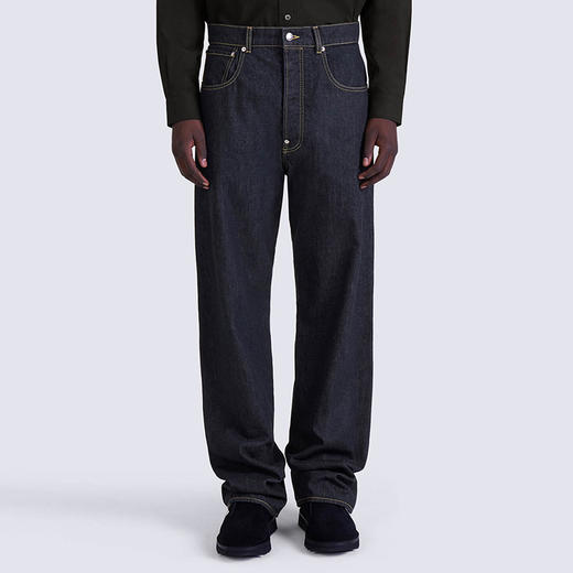KENZO 高田贤三 男士棉质宽松版型休闲牛仔裤 蓝色 FC65 DP404 9EB 78 商品图1