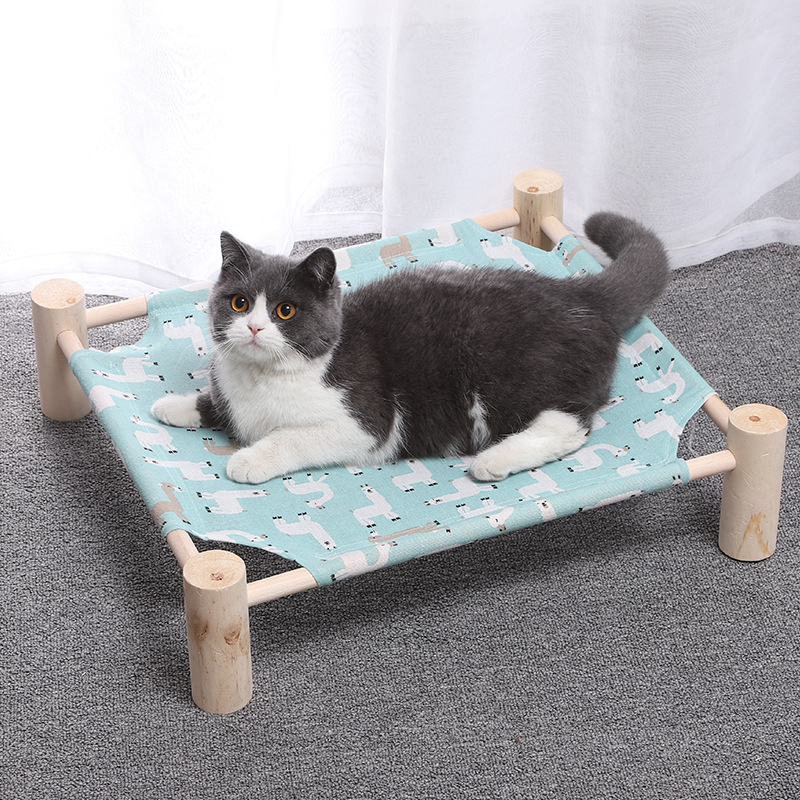 实木行军床宠物夏季窝1 (10)