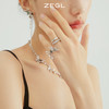 ZEGL设计师晶蝶愈心系列蝴蝶戒指女小众设计时尚个性开口食指戒子 商品缩略图4