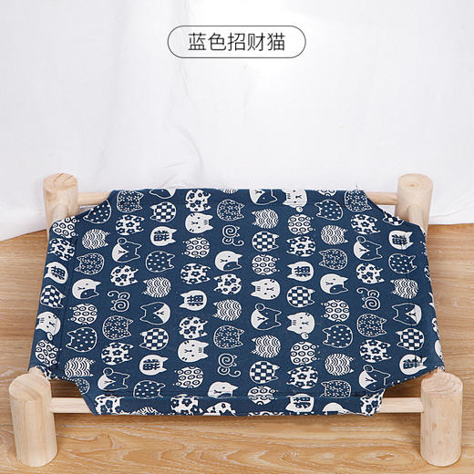 【品牌直发】【将爱传递给爱宠】新款猫窝夏季 透气猫床可拆洗实木行军床猫床宠物窝 商品图8