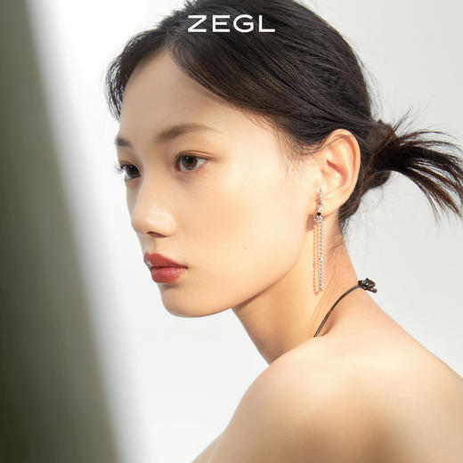 ZEGL设计师新中式竹子耳妆盘耳夹女无耳洞耳环耳骨夹复古耳钉耳饰 商品图6