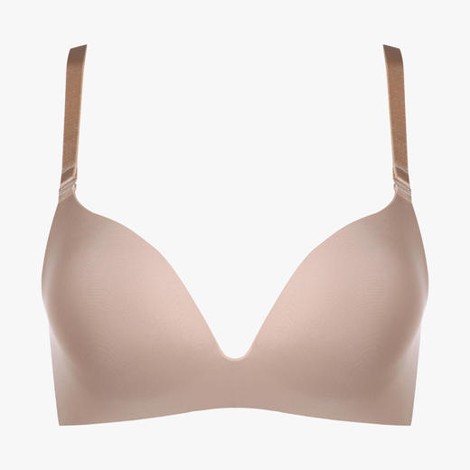 都市丽人0压无痕B杯常规内衣泳布中厚3/4杯文胸三排扣无钢圈LB21H8 商品图4