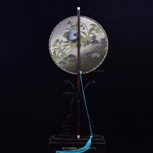 【月色】花卉正绢团扇2-ZX2207056（不含扇架） 商品图0