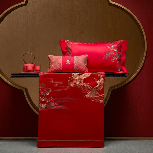 【6F】堂皇  婚庆大红六件套  天赐良缘  重绣国粹-非遗传承 商品图3