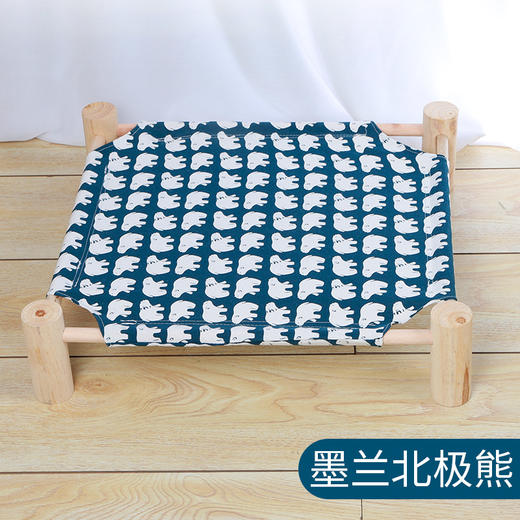 【品牌直发】【将爱传递给爱宠】新款猫窝夏季 透气猫床可拆洗实木行军床猫床宠物窝 商品图7