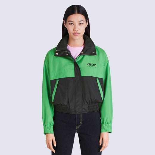 KENZO 高田贤三 女士字母徽标印花两色风衣外套 混色 FC62 BL152 9NA 57 商品图1