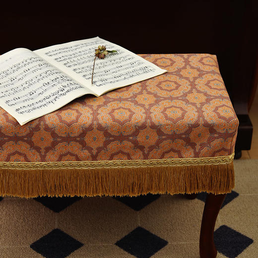 盖茨比系列钢琴盖巾轻奢高档钢琴巾琴凳罩 商品图3