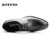左天奴/ZOTENO 皮鞋男商务正鞋男鞋头层牛皮英伦系带工装鞋J620 商品缩略图2