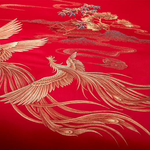 【6F】堂皇  婚庆大红六件套  天赐良缘  重绣国粹-非遗传承 商品图2