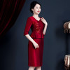 JC-52329喜婆婆参加婚礼服年轻婚宴装新娘母礼服高贵秋装遮肚子 商品缩略图1