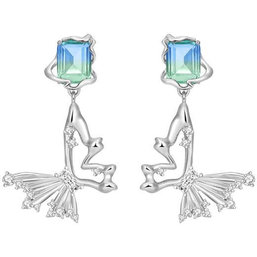 ZEGL设计师晶蝶愈心系列蝴蝶耳环女小众设计感高级耳钉银针耳饰品 商品图5