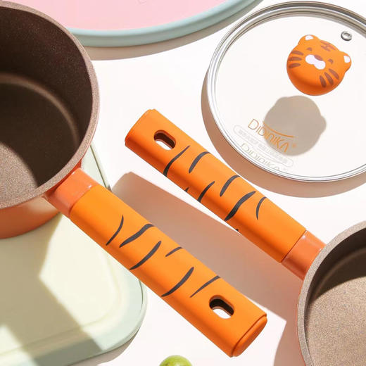 迪迪尼卡辅食锅虎虎大吉辅食锅煮锅宝宝奶锅饭麦石不粘锅泡面锅 商品图5