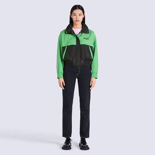 KENZO 高田贤三 女士字母徽标印花两色风衣外套 混色 FC62 BL152 9NA 57 商品图3