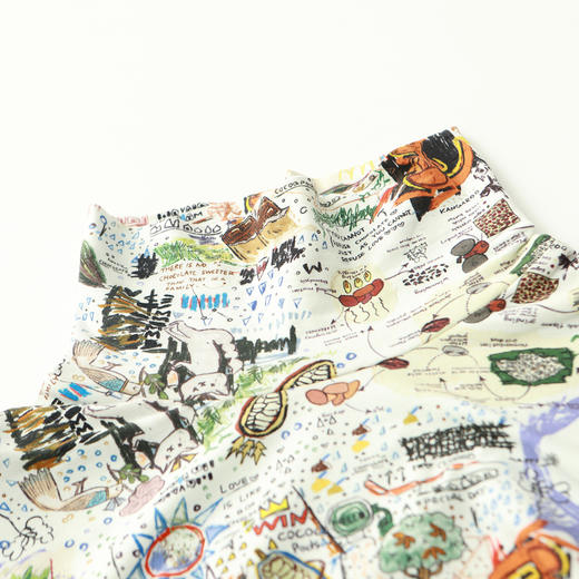 谜底休闲花色长袖半高领T恤女2022秋新款打底衫内搭上衣223MT1026 商品图3