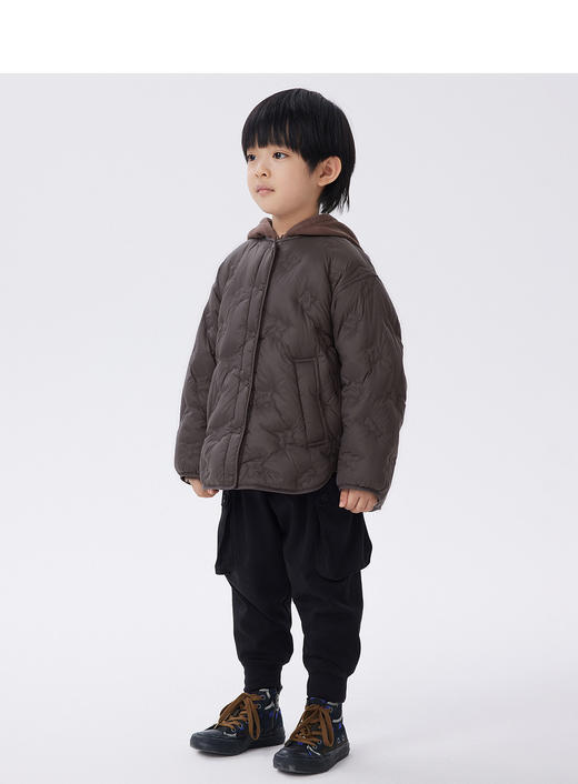 JNBY   22年秋款  系扣纯色休闲羽绒服  1M8C12150 商品图6