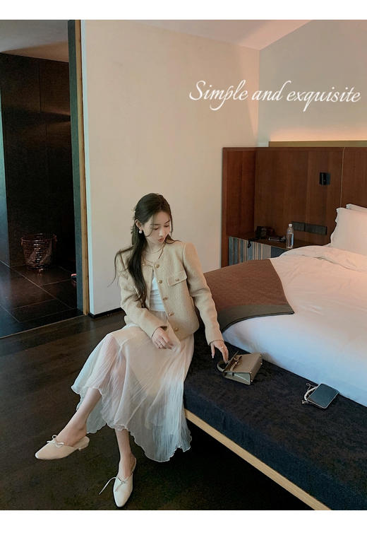 （清仓现货）【社群供V】羊毛混纺小香风外套短款炸街气质名媛 商品图2