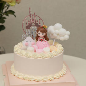 城堡前的小公主西柚伯爵蛋糕