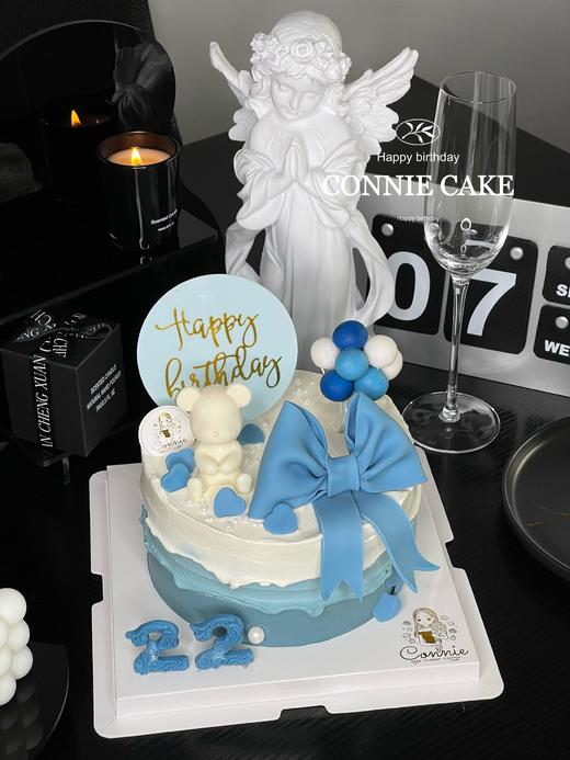 【1032】蓝色小熊蝴蝶结 商品图4