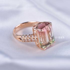 【清新】西瓜碧玺戒-CB12105077