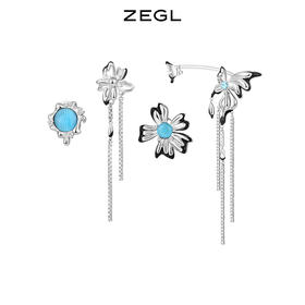 【SVIP积分兑换】ZEGL设计师新中式蝴蝶耳妆盘流苏耳夹女无耳洞高级感小众耳环耳饰