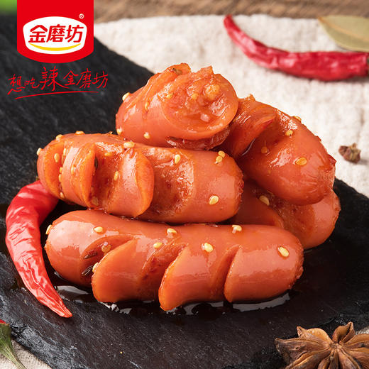 金磨坊 休闲零食 花花肠 烧烤味 小烤肠 20g*20包/盒 商品图1