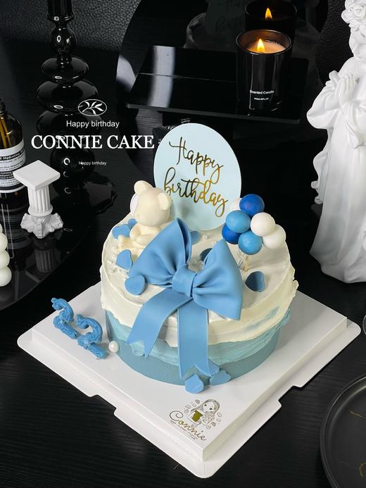 【1032】蓝色小熊蝴蝶结 商品图1