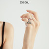 ZEGL设计师晶蝶愈心系列蝴蝶戒指女小众设计时尚个性开口食指戒子 商品缩略图1