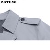 左天奴/ZOTENO 风衣男商务正装外套高档修身长款大衣上衣A1F13 商品缩略图2