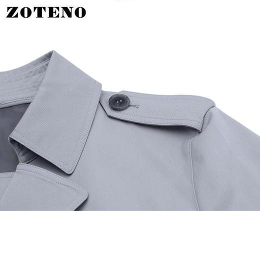 左天奴/ZOTENO 风衣男商务正装外套高档修身长款大衣上衣A1F13 商品图2