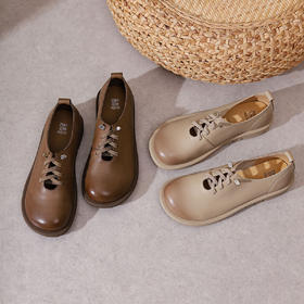 西村名物22秋季新款软底软面舒适女鞋休闲一脚蹬中跟单鞋11031