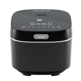 米技生活电饭煲多功能家用电饭锅智能预约定时触控面板4L大容量 EC-R24 黑灰色