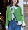 黛唯梵小骨家 含羊毛重工/气质名媛绿色小香外套女早秋短款高级感上衣 商品缩略图0
