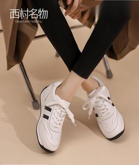 西村名物2022春季新款阿甘鞋低帮流行软底浅口小白鞋帆布鞋T22AM19731