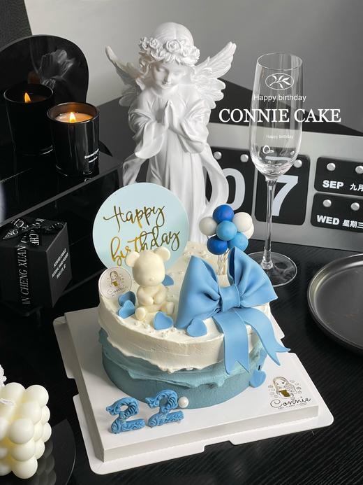 【1032】蓝色小熊蝴蝶结 商品图3