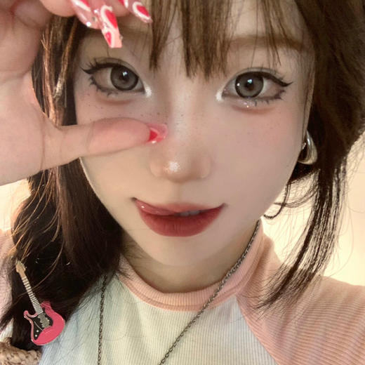 日抛 E-lensstyle 小恶魔棕 14.5 着色13.7 粗边混血 商品图2