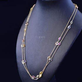 【缤纷】K金彩宝项链-CB2201099