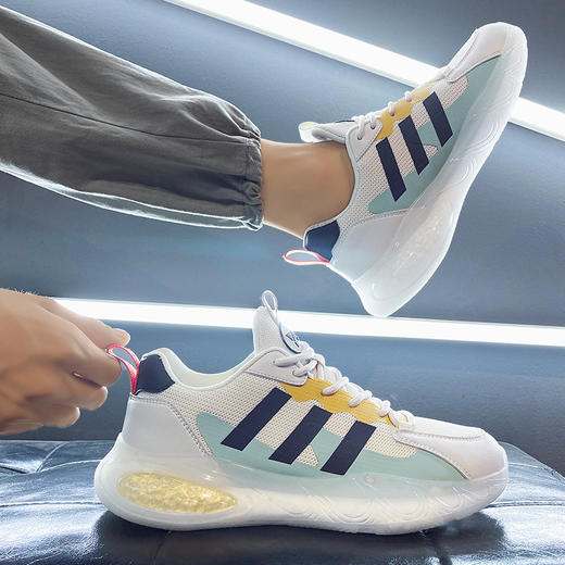 【服饰鞋包】男女跑步鞋2022新款秋冬季爆米花情侣运动鞋软底青少年鞋 商品图1