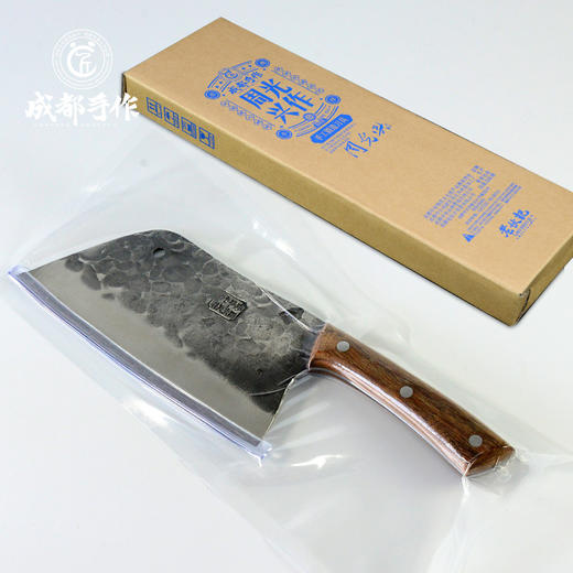 【周光兴作刀具】成都手作周光兴作300切片菜刀/三合一菜刀 切菜切肉砍骨剁骨剔骨刀具 【手工锻打】 【非物质文化遗产】【匠心手作】】家用老式刀具 商品图4