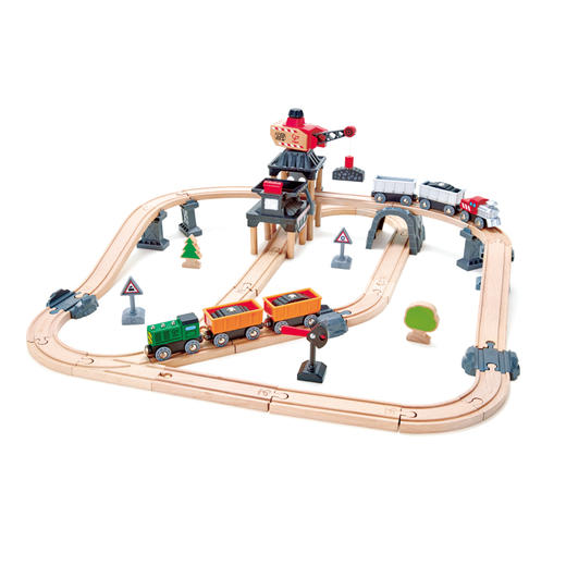 Hape火车轨道采矿运载套E3756 商品图2