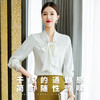 【轻盈舒适】罗蒙多色可选女士长袖衬衫气质领结简约时尚百搭衬衣女 商品缩略图6