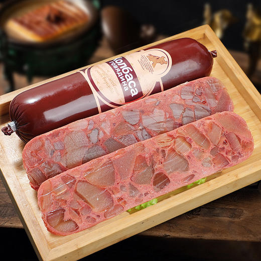 【味层香】俄罗斯牛筋肠风味肉肠牛肉火腿即食零食品350g/根 商品图0