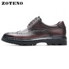左天奴/ZOTENO 男鞋意大利进口高档手工缝制皮鞋英伦德比正装6894 商品缩略图1