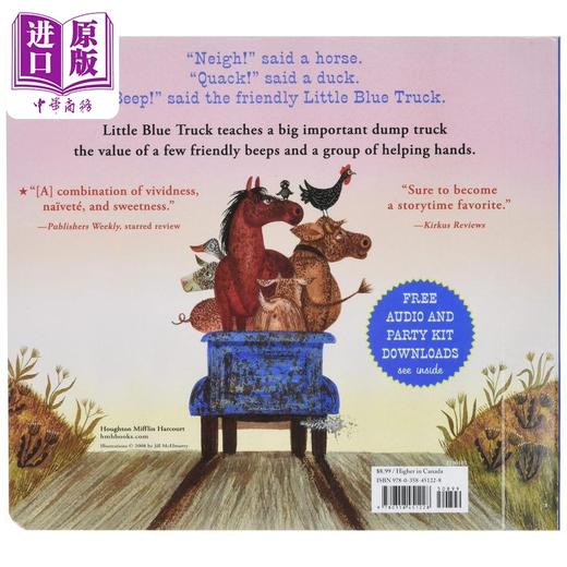 【中商原版】Little Blue Truck 蓝色小卡车  英文原版儿童绘本 故事绘本 3到6岁 Alice Schertle 商品图1