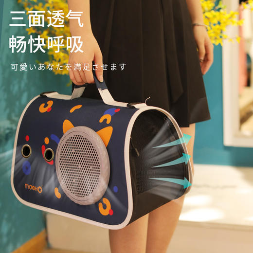 【将爱传递给爱宠】宠物猫包外出便携透明单肩背包太空舱狗猫咪携带包猫笼子猫咪用品 商品图3